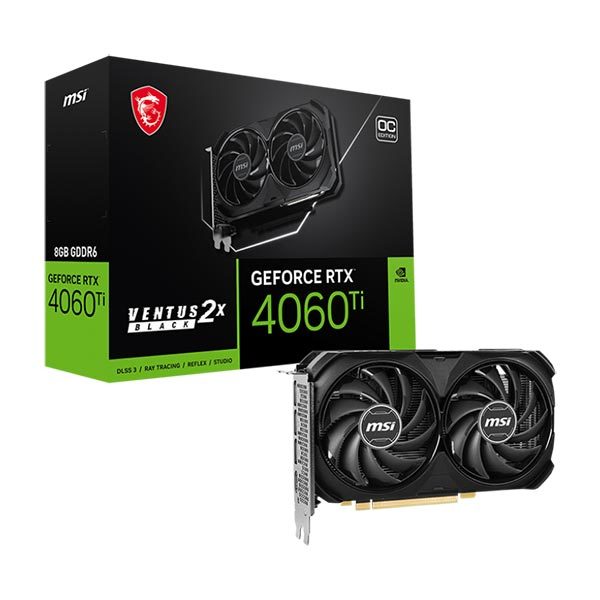 MSI GeForce RTX 4060 Ti VENTUS 2X BLACK 8G OC [グラフィックボード]の通販は 44,727円