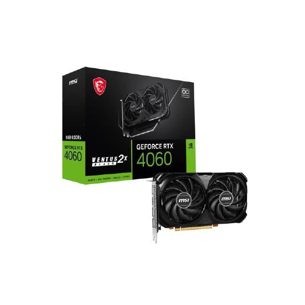 MSI GeForce RTX 4060 VENTUS 2X BLACK 8G OC [グラフィックボード]の通販は 37,414円