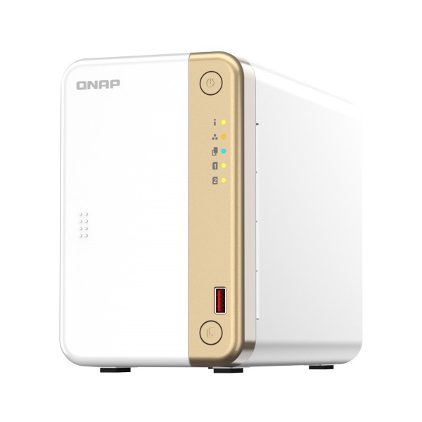 QNAP TS-262 TS-262-4G マルチメディアNAS 2ベイ HDDレス タワー型NAS 外付けドライブ ストレージ 外付けハードディスク