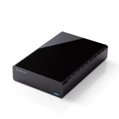 外付けハードディスク 2TB テレビ録画 録画用 テレビ用 HDD外付け エレコム ELECOM 4K対応 ファンレス 静音 ELD-HTV020UBK メーカー直送_1