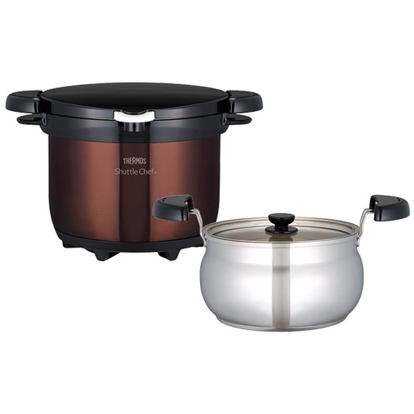 THERMOS KBG-3000-CBW クリアブラウン シャトルシェフ [真空保温調理器 (3.0L)]