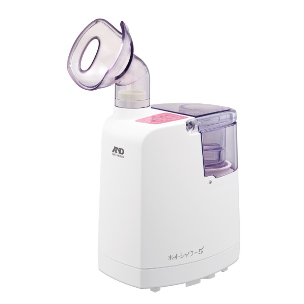 A&amp;D UN-135A-JC1 ピンク ホットシャワー5 [超音波温熱吸入器]