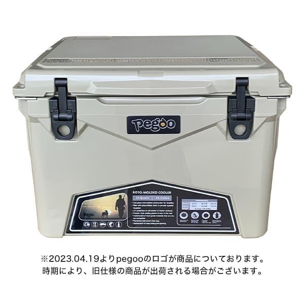 pegoo アイスランド ハードクーラーボックス 35QT 33.1L サンド キャンプ BBQ 釣り 運動会 CL-03502?35QT