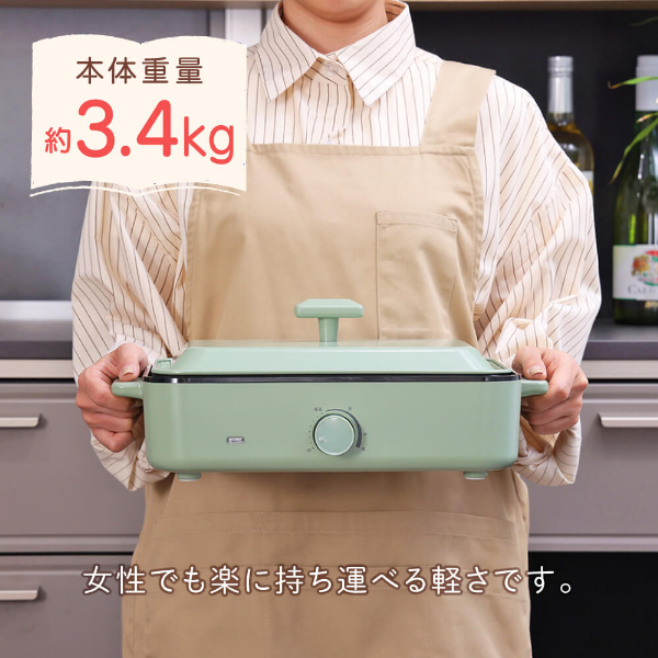 ホットプレート たこ焼き器 電気 コンパクト シンプル プレート2種 