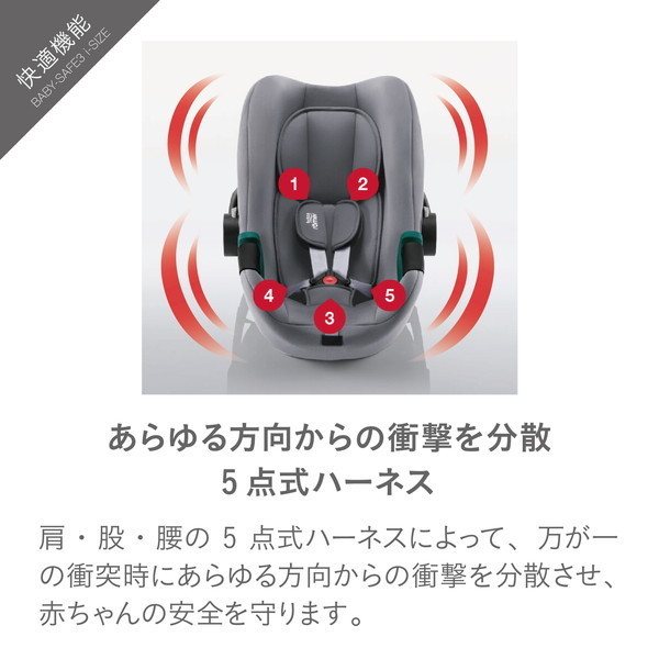 ブリタックス Britax Romer ベビーセーフ 3 アイサイズ フロストグレイ [ベビーシート (新生児〜15ヶ月頃)]【保証期間：2年】_11