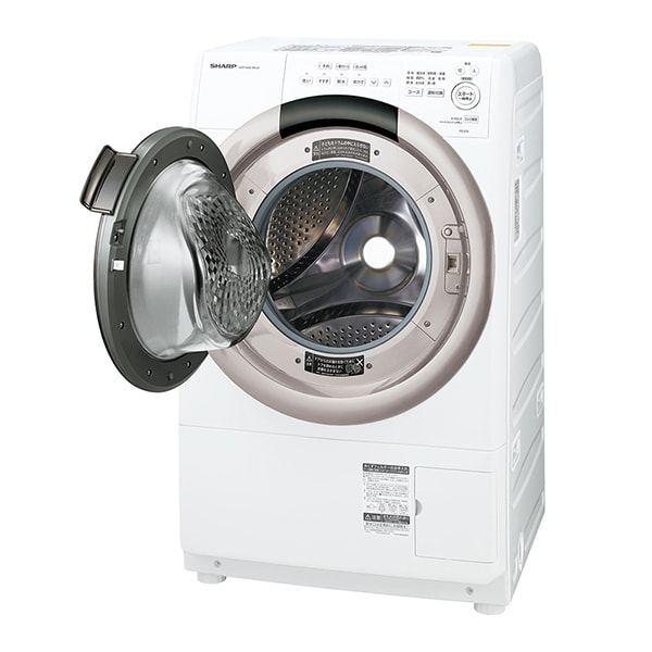 SHARP ES-S7K-CL ベージュ系 [ドラム式洗濯乾燥機 (洗濯機7kg/乾燥機3.5kg) 左開き]_10