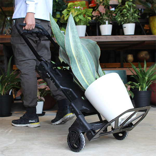 花岡車輌 HANAOKA 二輪台車 四輪台車 カート FLAT CART 2×4 BLACK