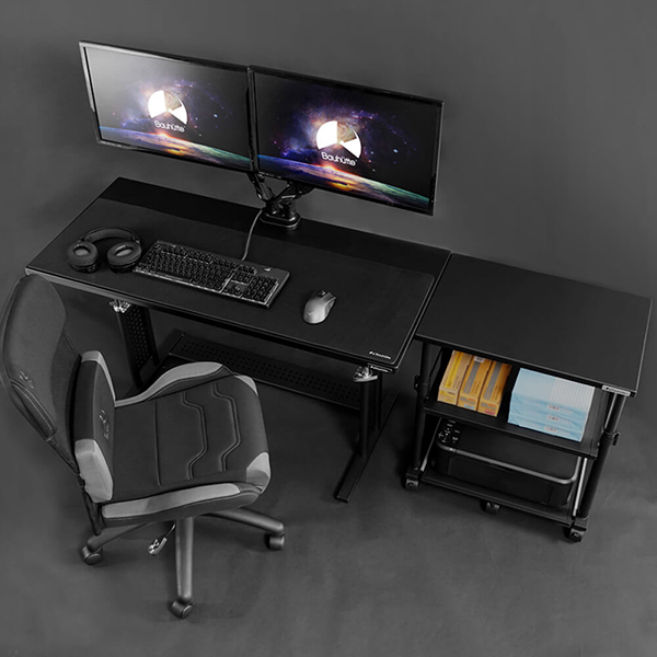 Bauhutte バウヒュッテ ラック BHS-600P-BK 昇降式プリンター台 ゲーミング家具 在宅 リモート メーカー直送 日時指定不可_10