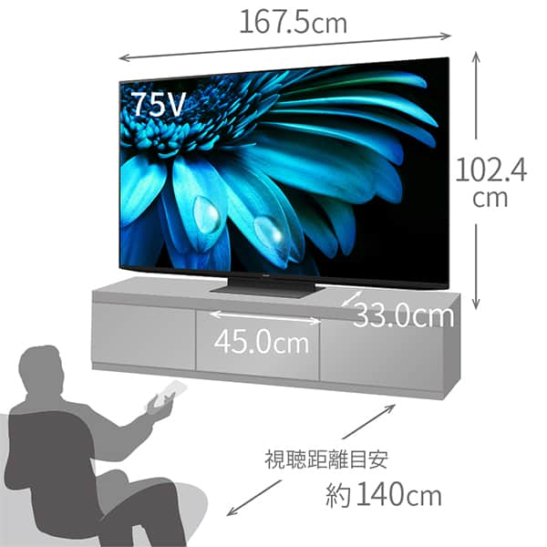 液晶テレビ 75型 4Kチューナー内蔵 シャープ アクオス SHARP AQUOS テレビ本体 メーカー保証・初期不良対応 4T-C75EL1 BS・CS_11