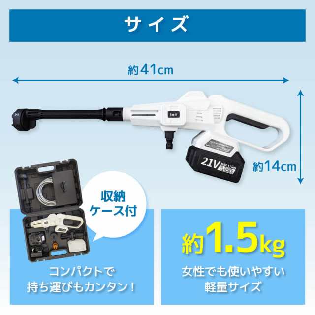 高圧洗浄機 コードレス 充電式 ハンディウォッシャー 洗車 洗車