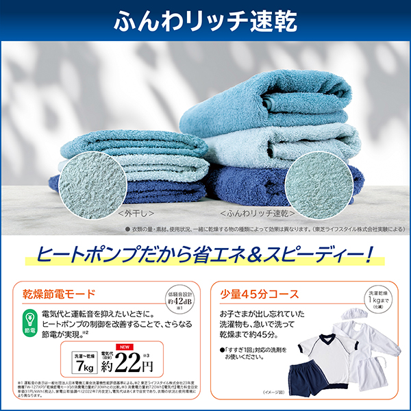 東芝 TW-127XP4R(W) グランホワイト ZABOON [ドラム式洗濯乾燥機 (洗濯機12kg/乾燥機7kg) 右開き]_12
