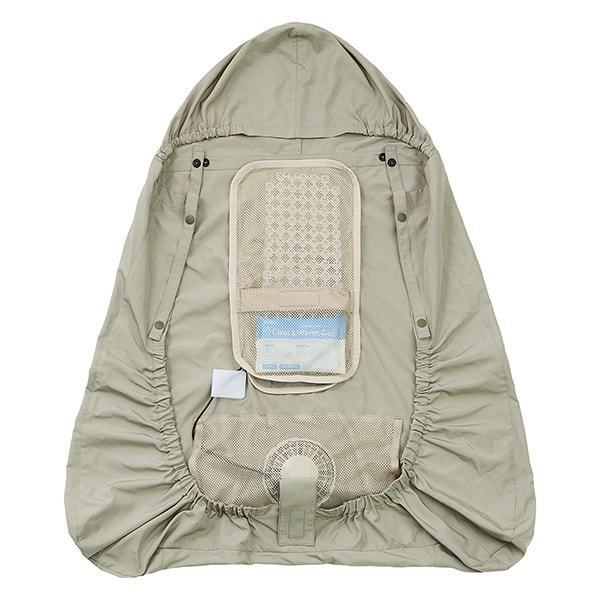 ベビーホッパー 空調ベビーケープR26 保冷ジェル付き ライトモス CKBH0153080 + 空調服 小型バッテリー LINANO2BK セット_14