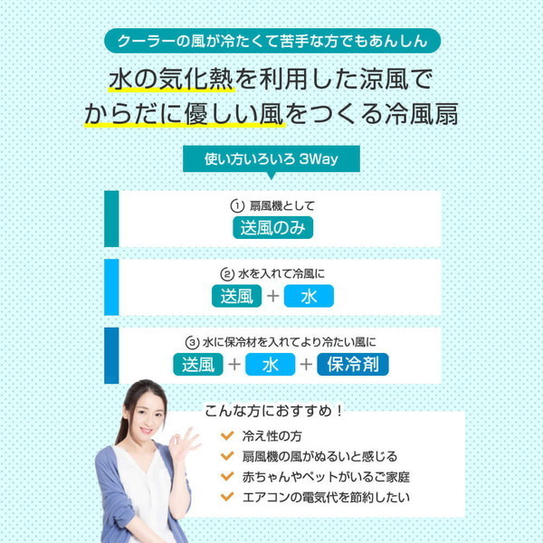 冷風機 冷風扇 UVライト除菌 ニオイ除去 プラズマイオン搭載 小型 