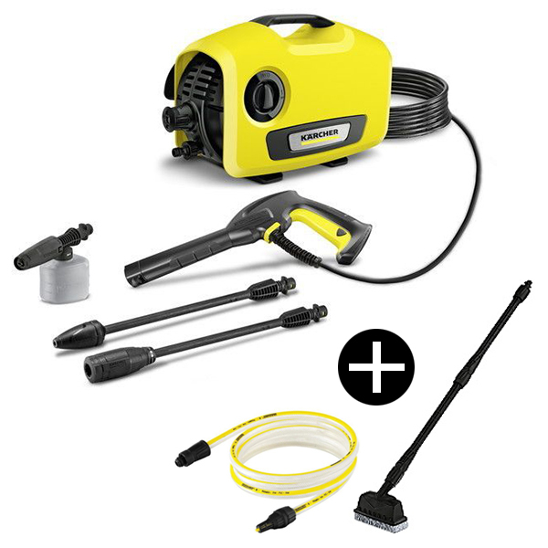 KARCHER K2サイレント + 自吸ホース/デッキクリーナーセット [高圧洗浄機 (50Hz/60Hz共用)]