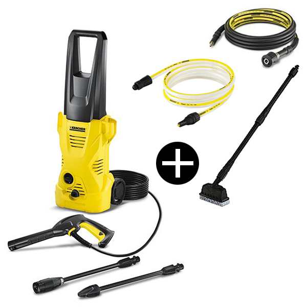 安心の正規輸入品 KARCHER K2 + 自吸/延長ホース・デッキクリーナー