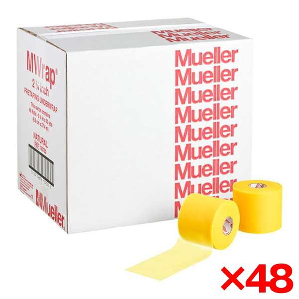 【48個セット】MUELLER ミューラー Mラップカラー 70mm ビッグゴールド 1ケ 130706