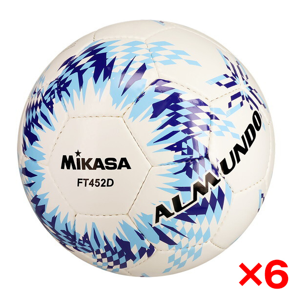 6個セット】MIKASA FT452D-BLLB ALMUNDO サッカーボール 検定球