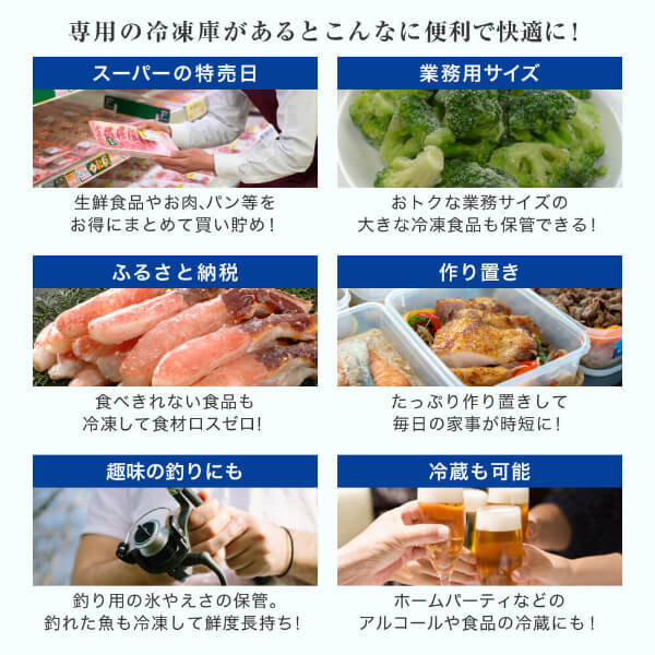 冷凍庫 上開き 371L 大容量 温度調節可能 冷蔵冷凍切り替え バスケット付き 鍵付き ノンフロン 庫内灯 業務用 家庭用 節電 冷凍ストッカー 冷凍食品保存 ホワイト 白 MF371HM01WH マクスゼン_3