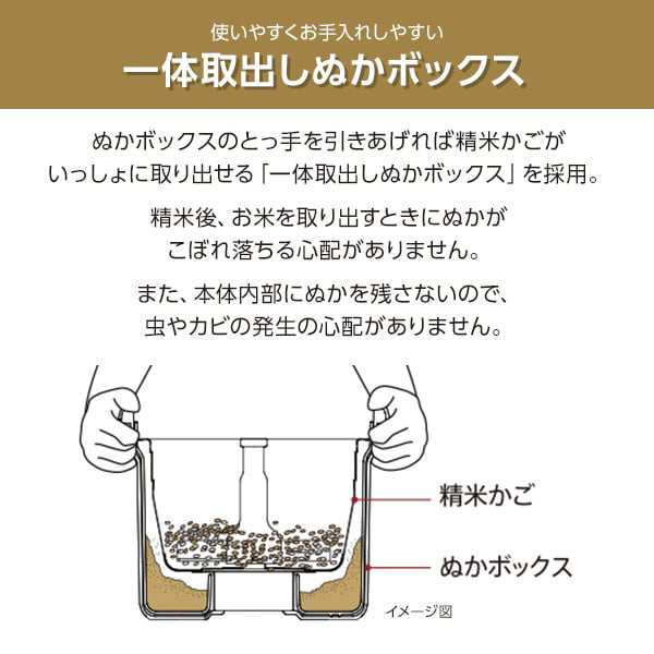 精米機 家庭用 タイガー 精米器 RSF-A100-R コンパクト 無洗米 もち米 古米 分つき米 玄米の通販はau PAY マーケット -  XPRICE au PAY マーケット店 | au PAY マーケット－通販サイト