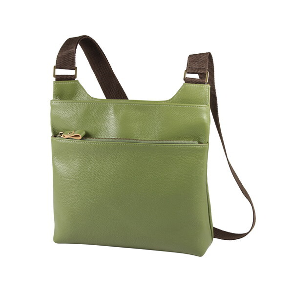 小田清 豊岡工房 牛革ボディショルダー オリーブ 432303