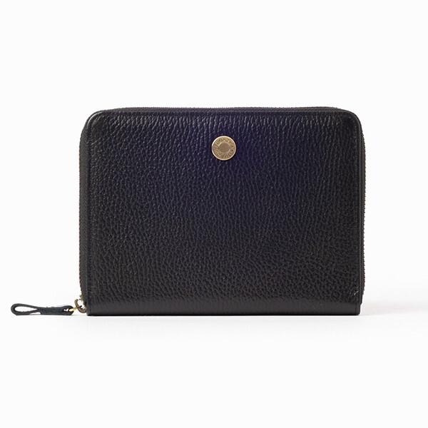 豊岡工房 牛革パクトお薬手帳ケース ブラック 439001 小田清 小田清 豊岡工房 牛革コインパクトお薬手帳ケース ブラック 439001の