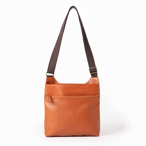 小田清 豊岡工房 軽量牛革ボディショルダー キャメル 438308