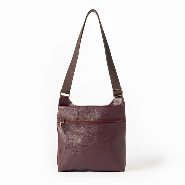 小田清 豊岡工房 軽量牛革ボディショルダー パープル 438313