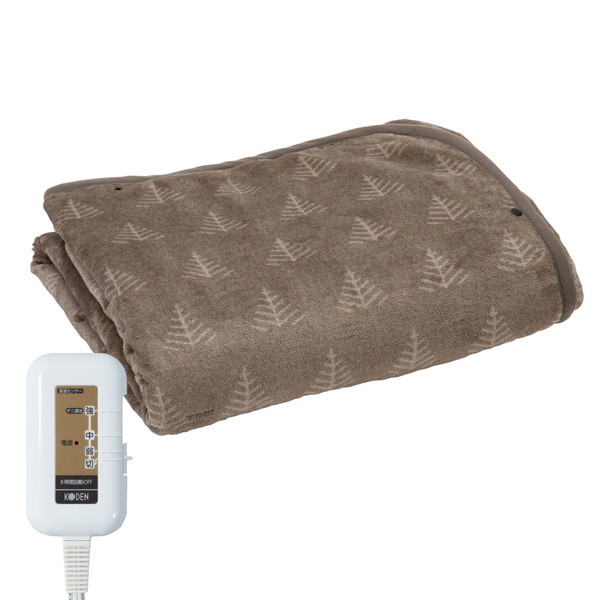 広電 CWN142G-HK グレイジュ/ツリー柄 [ホットローブ電気ひざ掛け]