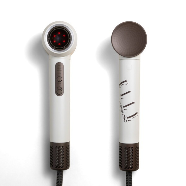 ドライヤー 大風量 速乾 マイナスイオン 4モード搭載 ELLE ヘアグロスドライヤー (ホワイト) ED-WH-01