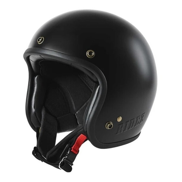 専用③ RIDEZ TQ-BK XL BLACK [ジェットヘルメット]