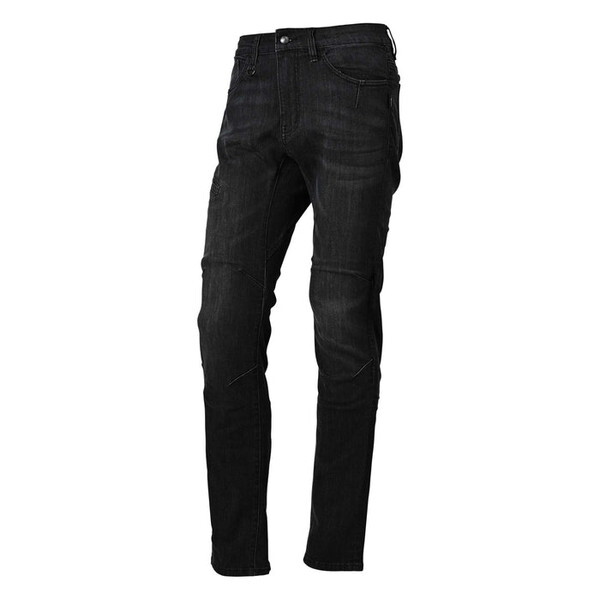 RIDEZ LIGHT CORDURA DENIM ストレート ブラック M RDB2007 [バイク ストレッチ デニム]