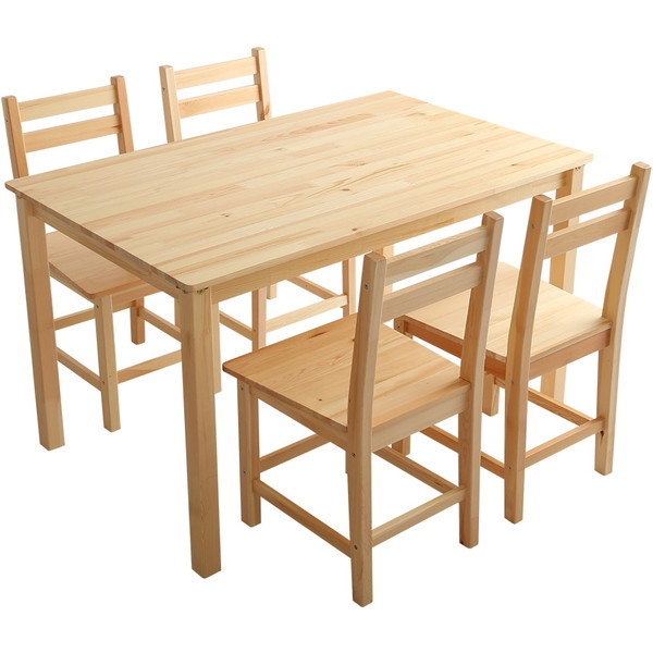 ホームテイスト PND-5 北欧テイスト ダイニング5点セット【Salute-サルーテ】 ナチュラル メーカー直送の通販は 22,050円