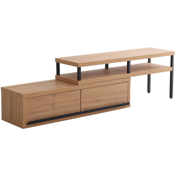 【2/23ポイントUP】ホームテイスト VR-120EX シャビーオーク 完成品ヴィンテージ伸縮テレビ台【ZEZEL-ジゼル-】 メーカー直送の通販は 17,990円