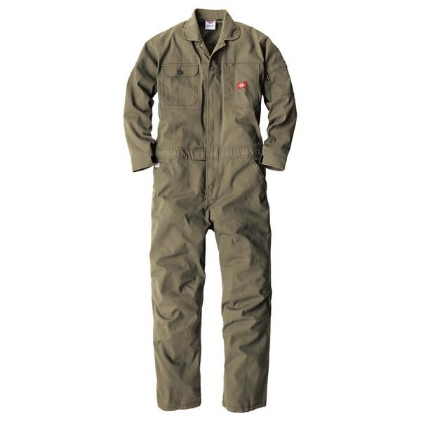 Dickies D736 オリーブ SS [ストレッチオックスツナギ]