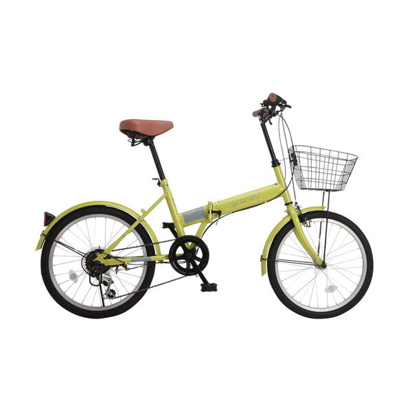 OTOMO Grandir GR-206N グリーン 67025 [折り畳み自転車(20インチ・6段変速)] メーカー直送