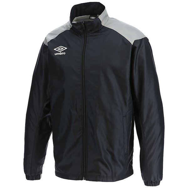 アンブロ TMウインドアップジャケット メンズ ブラック シルバー L UBA4024 BKSL Lの通販は