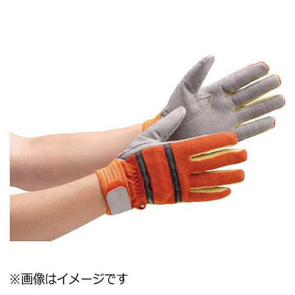 ミドリ安全 MTK-500-OR-3L オレンジ [耐切創性 防火手袋 (人工皮革・滑り止めタイプ/3L)]