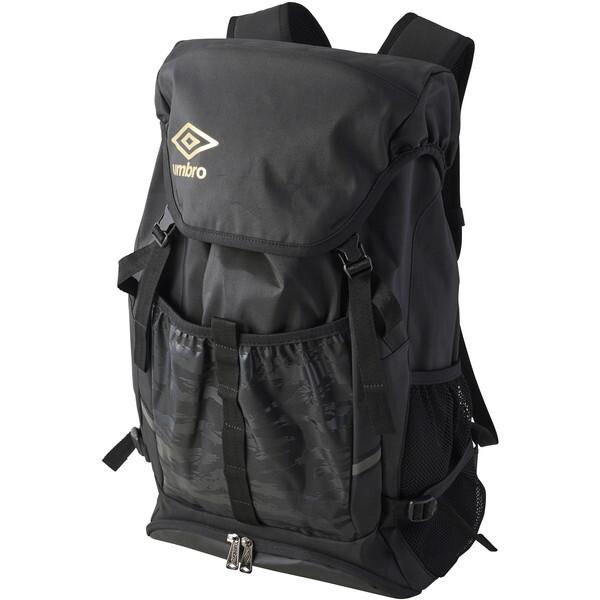 アンブロ サッカー UF5SBP01U BKGD バックパック(ボールネット付) ブラック×ゴールド 30L