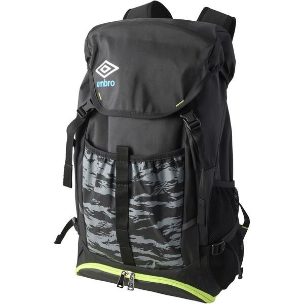 アンブロ サッカー UF5SBP01U BKLM バックパック(ボールネット付) ブラック×ライム 30L