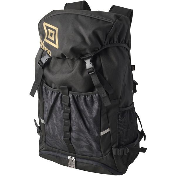 アンブロ サッカー UF5SBP02U BKGD バックパック(ボールネット付) ブラック×ゴールド 30L