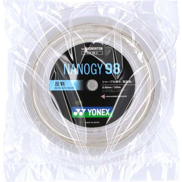YONEX ヨネックス バドミントン用 ガット ナノジー98 200mロール ...
