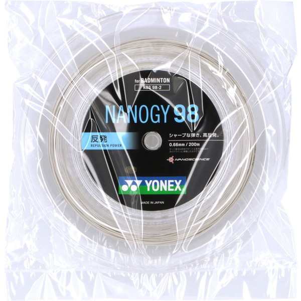 ヨネックス(YONEX) バドミントンガット ナノジー98 200mロール NBG98-2