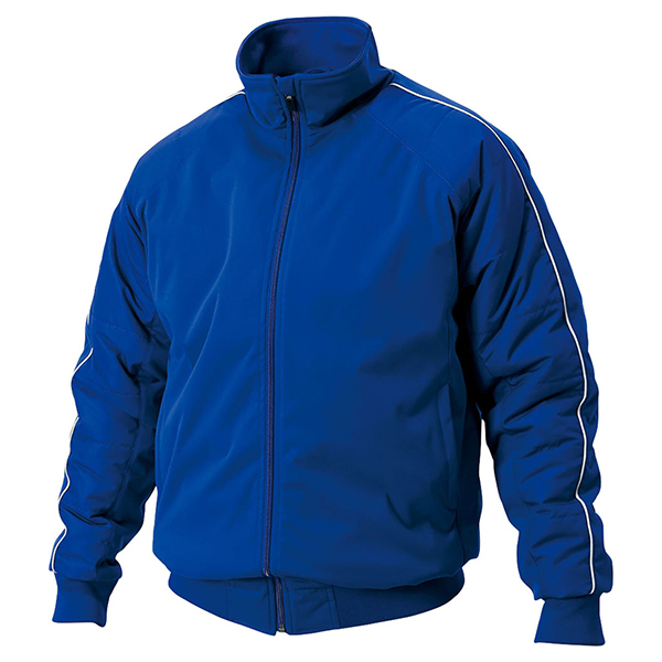 ゼット 野球ウエア 中綿ハーフジップジャンパー ロイヤルブルー 2XO