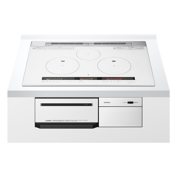 IHクッキングヒーター ビルトイン IHコンロ 3口 ビルトインコンロ 日立 パールホワイト 火加減マイスター 幅75cm 単相200V HT-M9XTWF-Wの通販は 56,540円