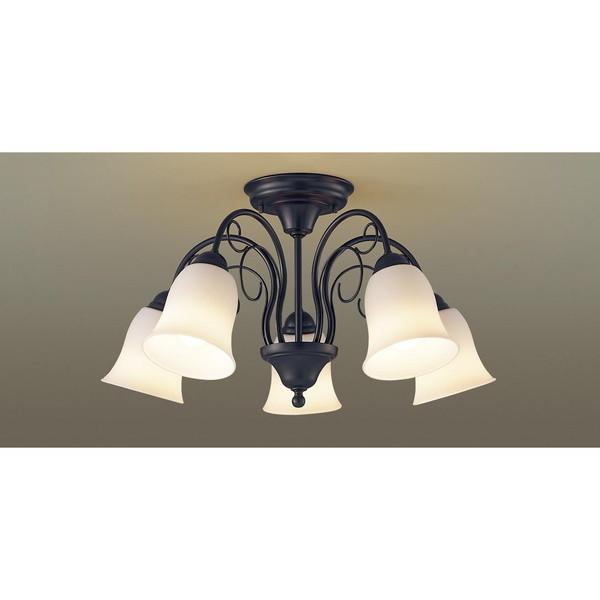 PANASONIC LGB57565K [吊下型 LED（電球色） シャンデリア Uライト方式 白熱電球60形5灯器具相当/〜10畳]の通販は 56,022円