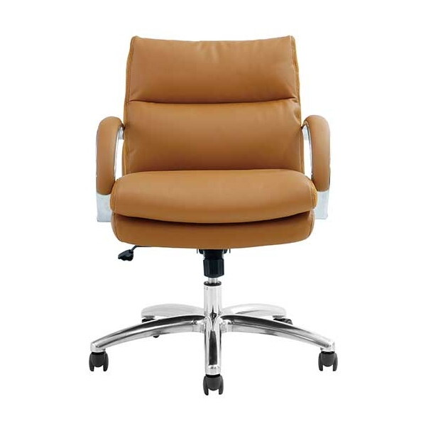 関家具 456302 グラント LBR ロータイプ PU ライトブラウン [オフィスチェア] メーカー直送