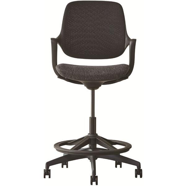 関家具 ケイラ カウンターチェア BK/BK 480275 ブラック [オフィスチェア] メーカー直送