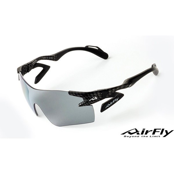 AirFly エアフライ AF301C33WV スポーツサングラス (カーボン) ノーズパットレス サングラス スポーツ トレッキング ゴルフ ジゴスペック