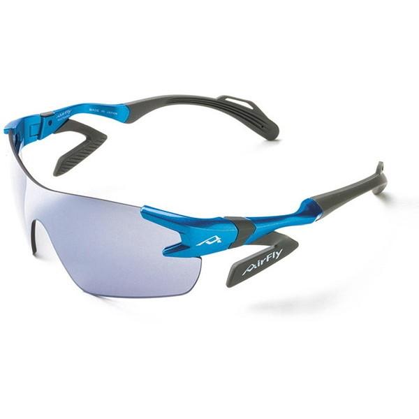 AirFly エアフライ AF301C35L スポーツサングラス (アクアブルー) L ノーズパットレス スポーツ トレッキング ゴルフ ジゴスペック