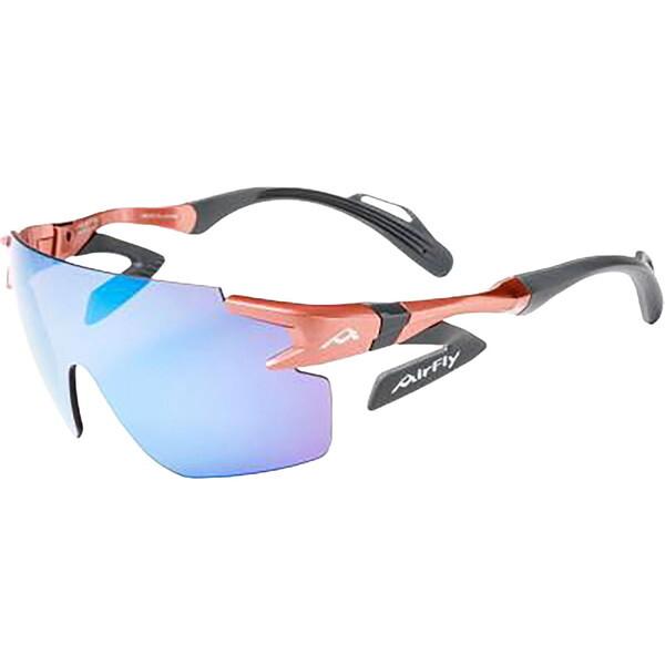 AirFly AF-302 C-4WP C-4WPピンク偏光ブルーピンクミラーワイドプロテクトレンズ装着 フレーム/ピンク、レンズ/偏光ブルーピンクミラーWP
